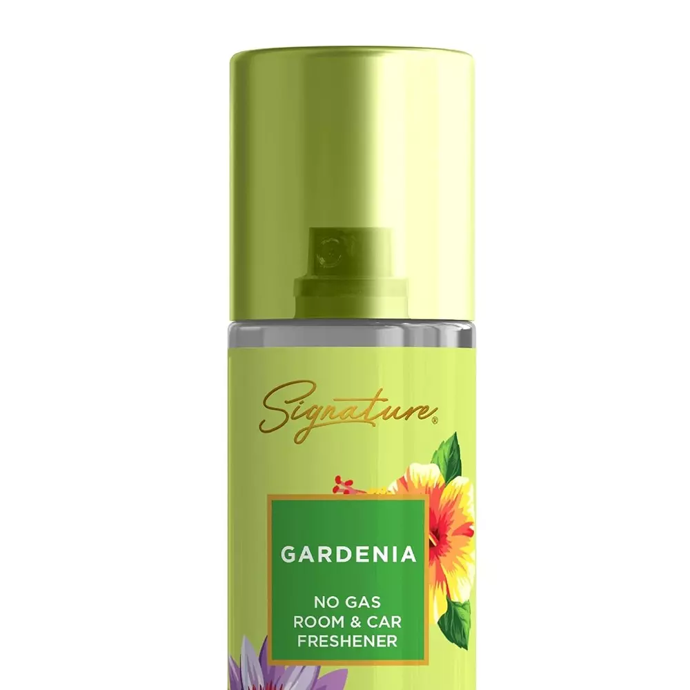 Signature Air Freshener Spray Gardenia 250 ml Bottle liquid Form for Rooms, Cars & Bathrooms, FG000711 (Pack of 3 Pcs)