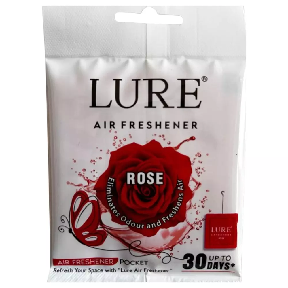 Lure 10 g Air Freshener Diffuser Type Rose Fragrance in Gel Form Suitable for Cars