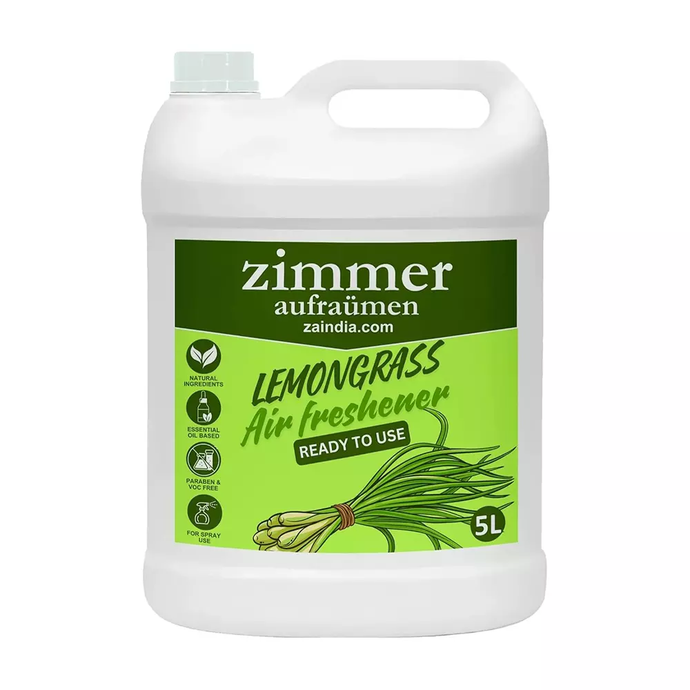 Zimmer Aufraumen Commercial Room Freshener Liquid Lemongrass Fragrance 5 L Can, ZA-AF-LMGS5L