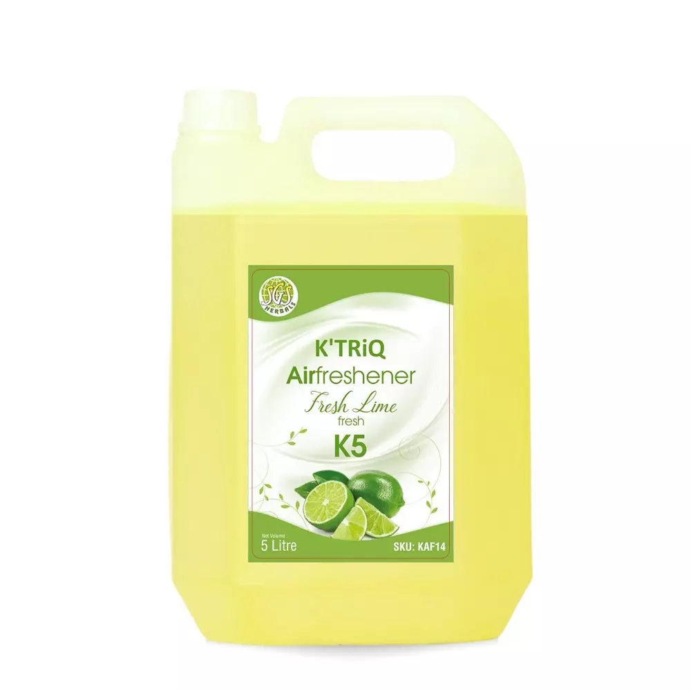 K TRiQ Air Freshener 5 L Can Liquid Fresh Lime for Industrial & Commercial Use
