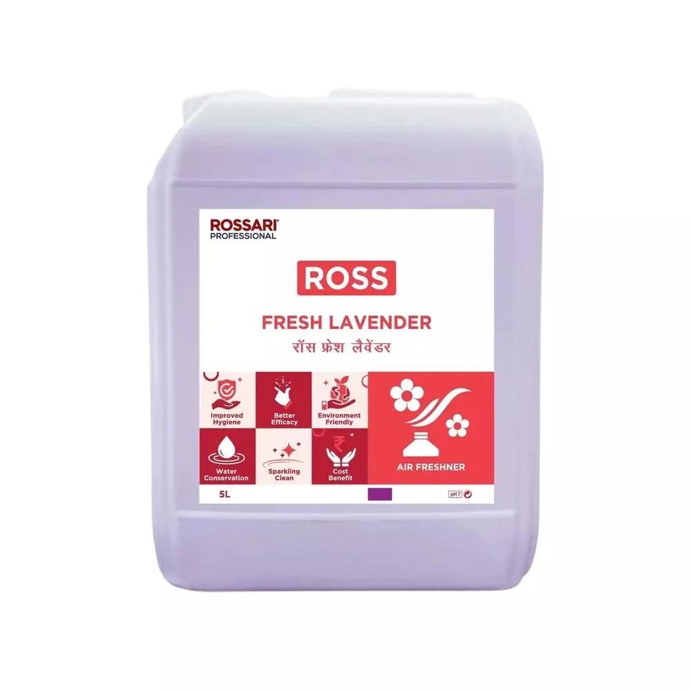 Ross Air Freshner Liquid Fresh Lavender Fragrance 5 L Can, ROSS FRESH LAVENDER (B5)