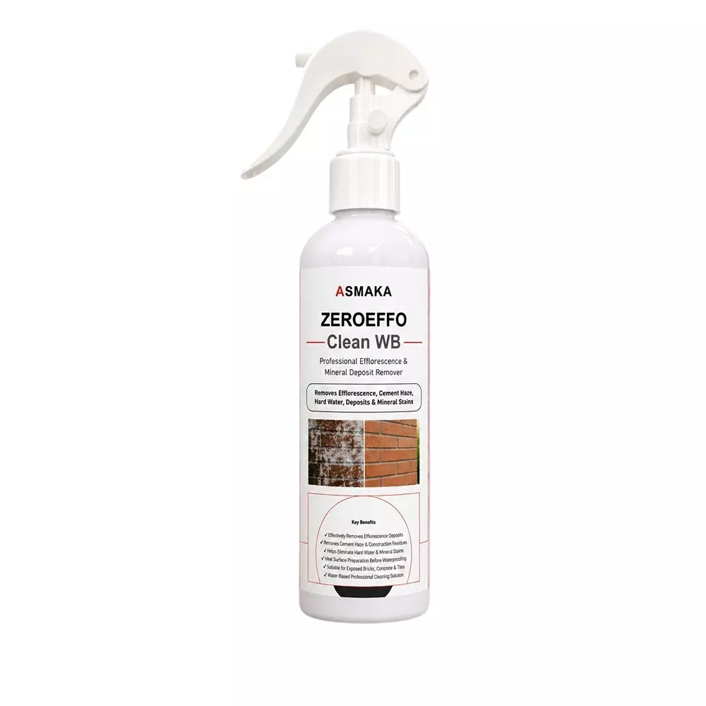 Asmaka Stains Cleaner 1 L Bottle Liquid Smooth Finish for Bricks, Concrete & Tiles, Zeroeffo Clean WB