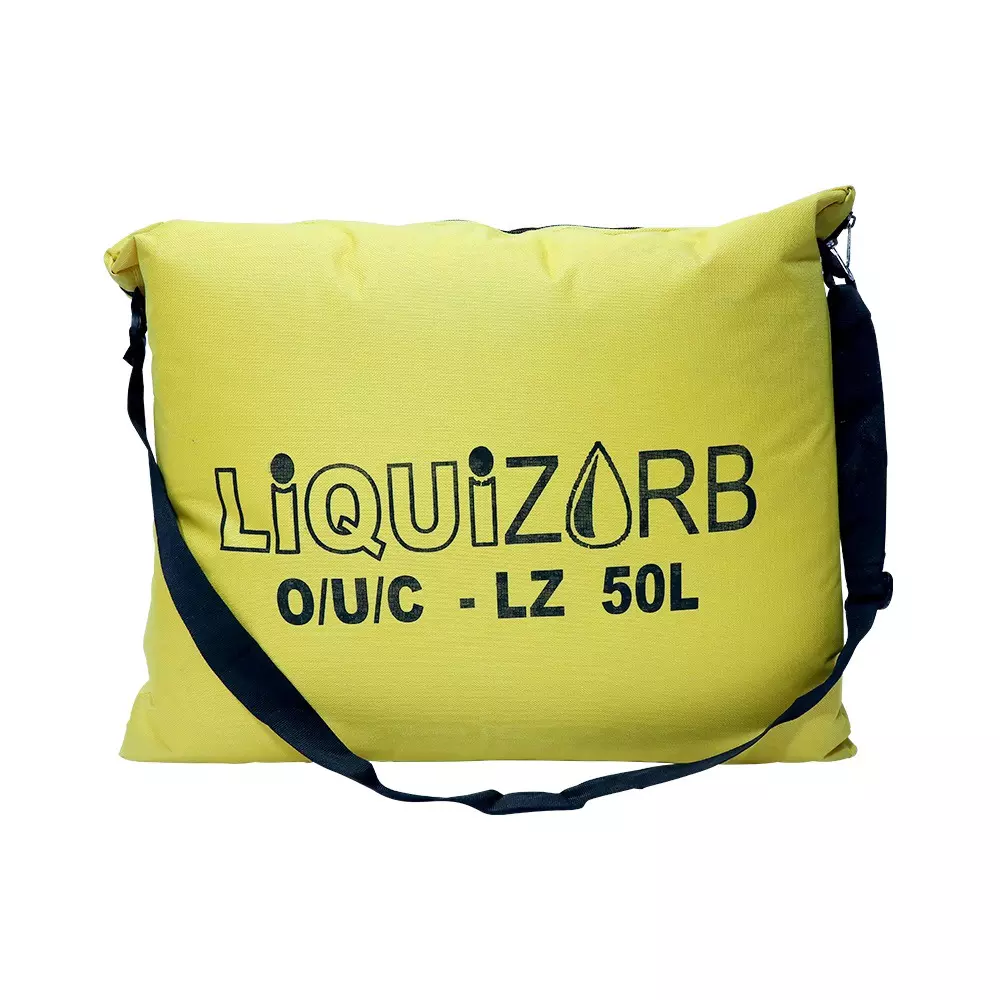 Liquizorb Chemical Spill Kit Bag 50 L Capacity Matty Cloth Green & Black for Indoor & Outdoor Use