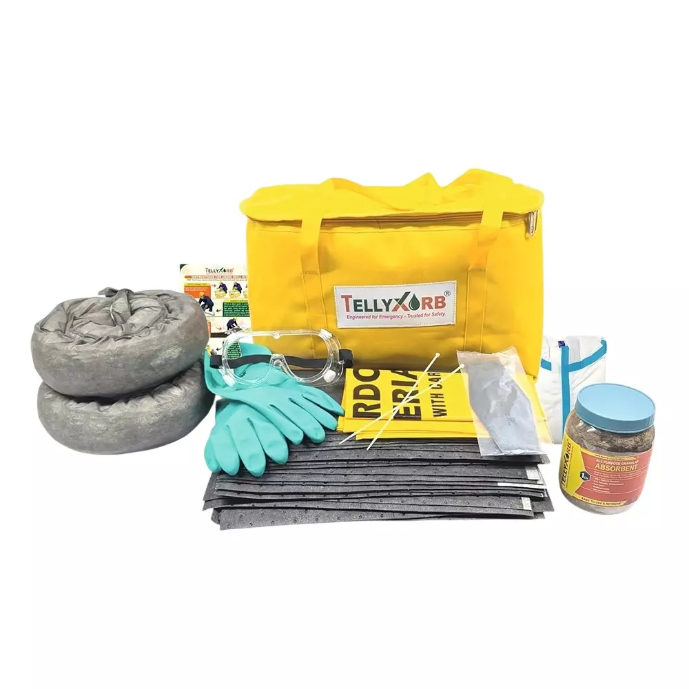 Telly Xorb Universal Spill Kit 20 L Absorbent Capacity for Factories, Warehouses & Workshops, TX-SK-UNI-20L