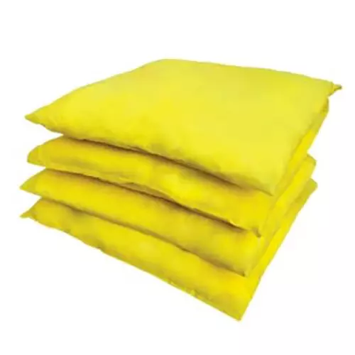 MULTIPLUS 177.8 mm(7)  x 381 mm(15 Inch) Yellow Hazmat Spill Response and Containment Absorbent Pillow, MULTPLUS138 (Pack of 5)