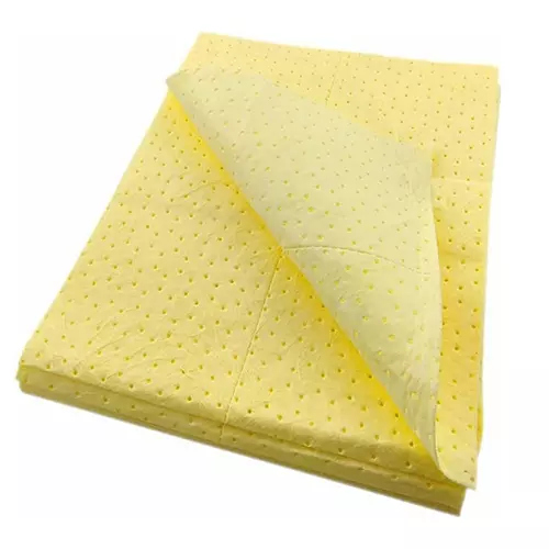 MULTIPLUS 40 x 50 cm Yellow Hazmat Spill Response and Containment Absorbent Pads/Mat, MULTPLUS163 (Pack of 20)