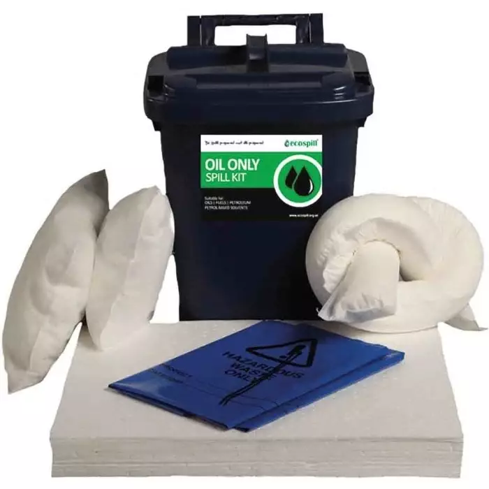 Ecospill Oil Spill Kit Padx17, Pillowx2, Sockx1, Waste Bag and Tiex2 Contents, 25 L Capacity, H1460025
