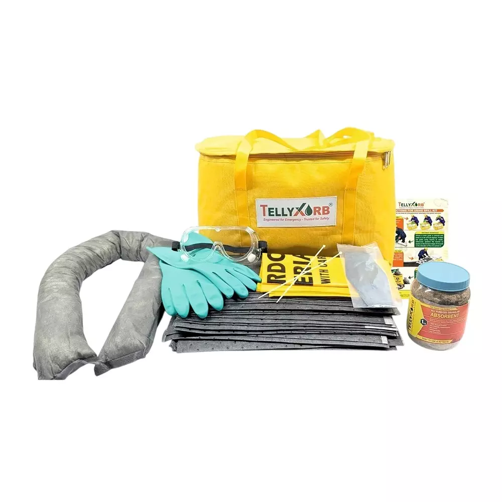 Telly Xorb Universal Spill Kit 15 L Absorbent Capacity for Factories, Warehouses & Workshops, FI-XVZU-IIBY