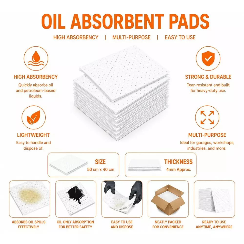enviroguard-16-x-20-inch-oil-absorbent-pads-white-suitable-for-oil-fuel-diesel-hydraulic-fluid-leaks-20-padspack