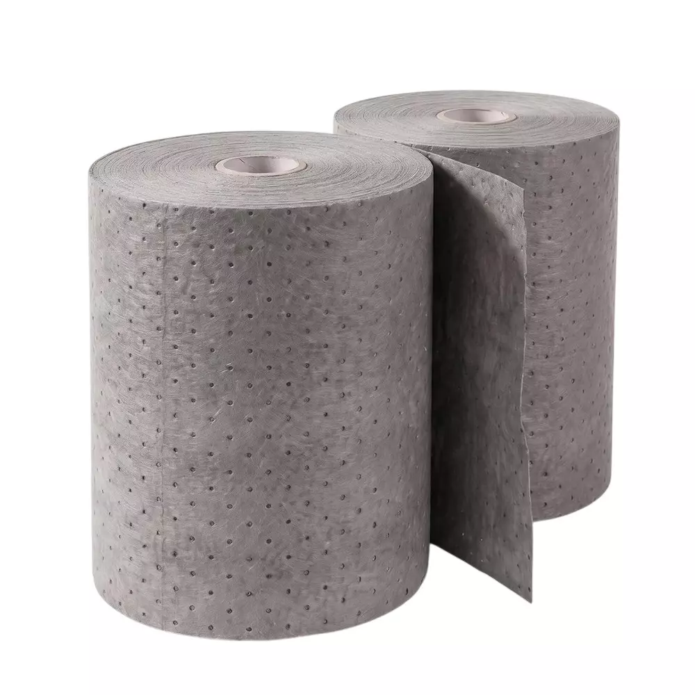 Enviroguard 15 Inch x 130 Feet Universal Absorbent Roll Gray Suitable for Oil, Water, Coolants & Solvents
