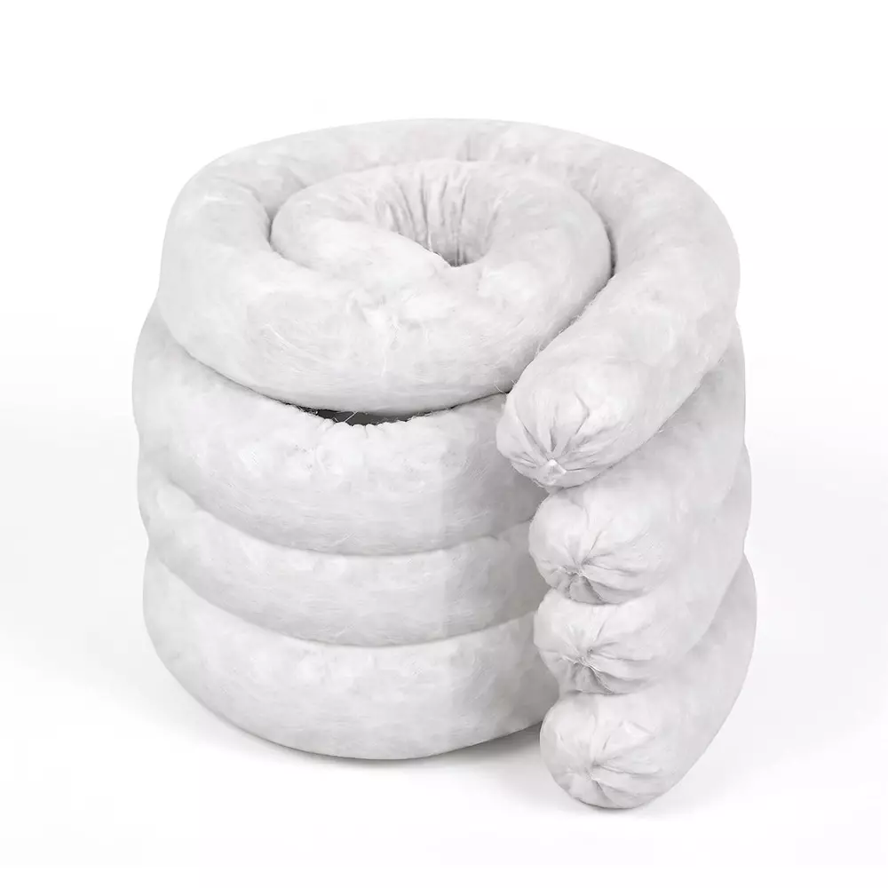 enviroguard-3-inch-x-8-feet-oil-absorbent-socks-white-suitable-for-diesel-fuel-hydraulic-oil-hydrocarbon-leaks-pack-of-4