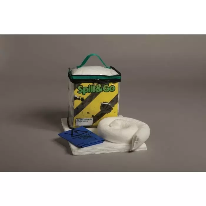 Ecospill Oil Spill Kit Padx20, Sockx1 Contents, 33x30x24 cm External Dimension, 22 L Capacity, H1280022