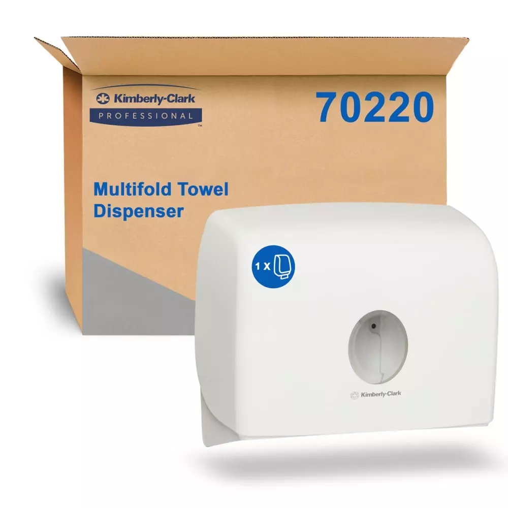 Kimberly-Clark Aquarius Multi Fold Paper Towel Dispenser - 1 X White Paper Towel Dispenser