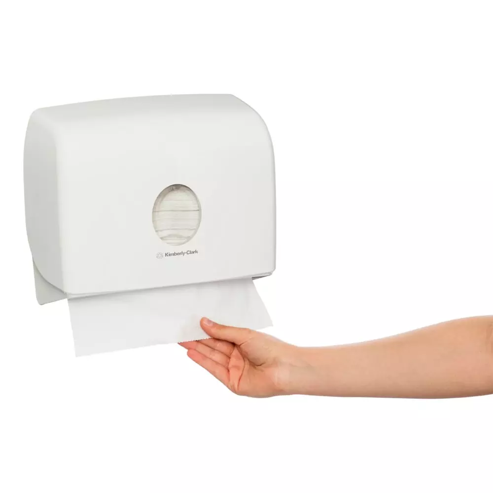 Kimberly-Clark Aquarius Multi Fold Paper Towel Dispenser - 1 X White Paper Towel Dispenser