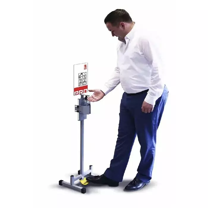 RS PRO Foot Operated Hand Sanitising Station 1213mm x 312mm x 306mm Model No 2017831