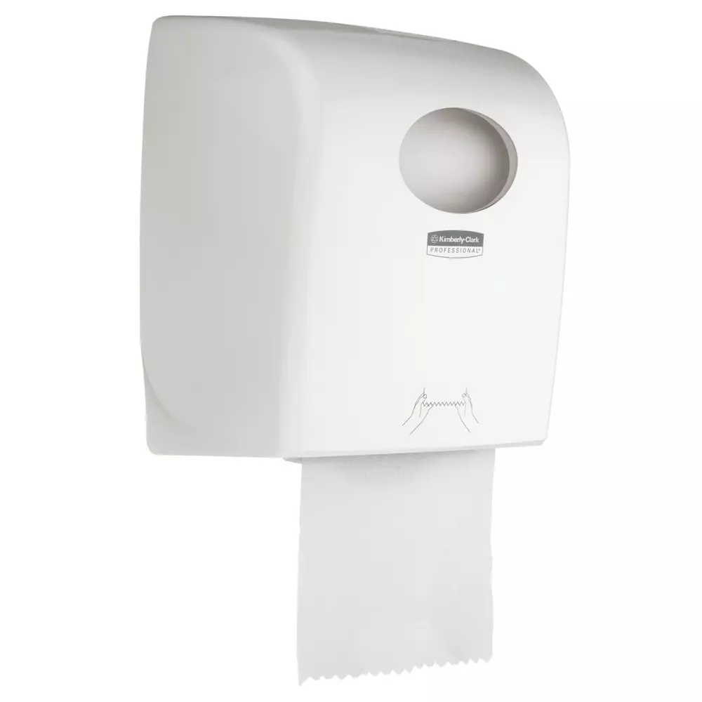 Kimberly Clark Aquarius Rolled Hand Towel Dispenser Plastic White, 7375