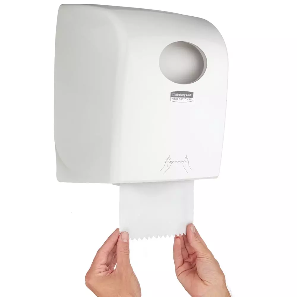 Kimberly Clark Aquarius Rolled Hand Towel Dispenser Plastic White, 7375