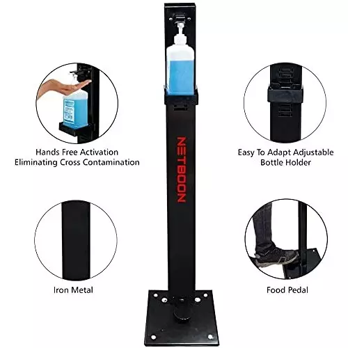 netboon-hand-sanitizer-dispenser-stand-foot-operated-mild-steel-black-net-sq-stand