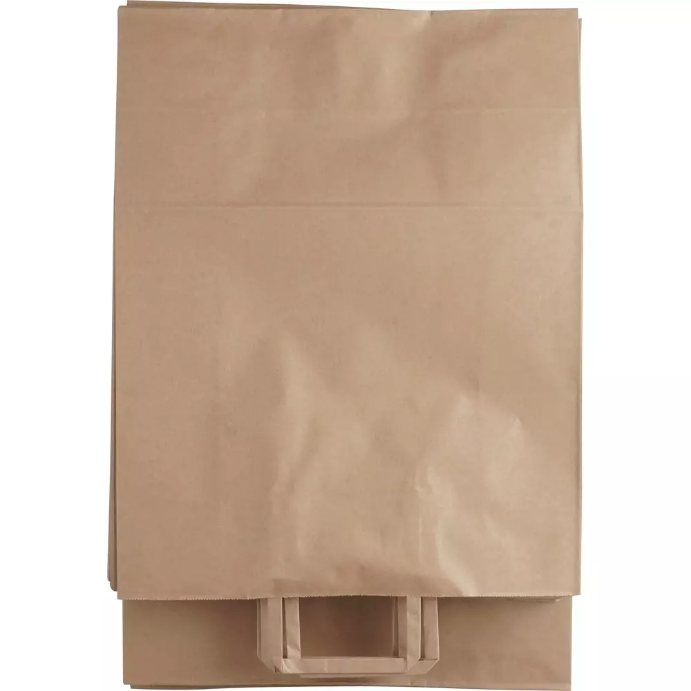 monotaro-handbag-paper-bag-tea-plain-flat-string-150-mm-thickness-21138664-pack-of-50-pcs