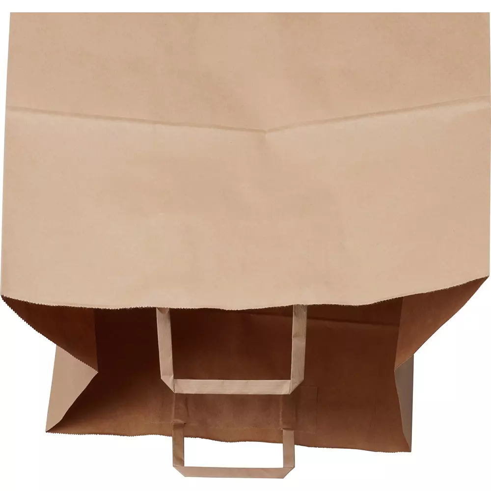 monotaro-handbag-paper-bag-tea-plain-flat-string-210-mm-thickness-21138680-pack-of-50-pcs