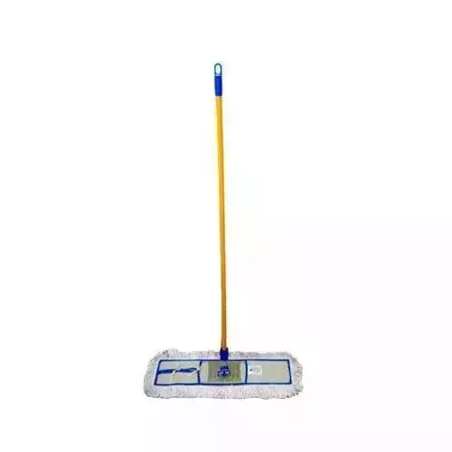 GENERIC Dry Cotton Floor Mop 25.4 mm (18 inch) 360° Rotational Head with 1.52 m (5 Ft) Handle for Wet & Dry Floor Cleaning (Pack of 3 Pcs)