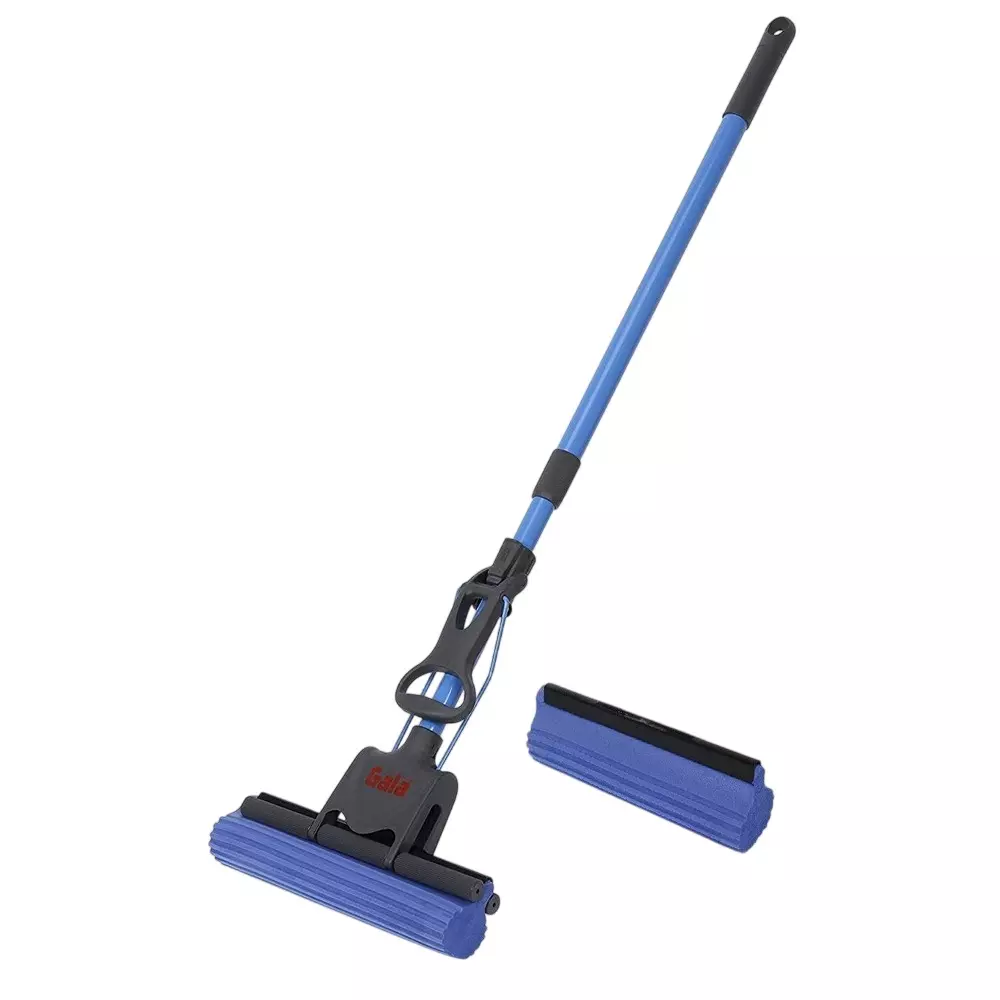 Gala String PVA Mop With Refill & Handle Combo Blue for Home & Office Use