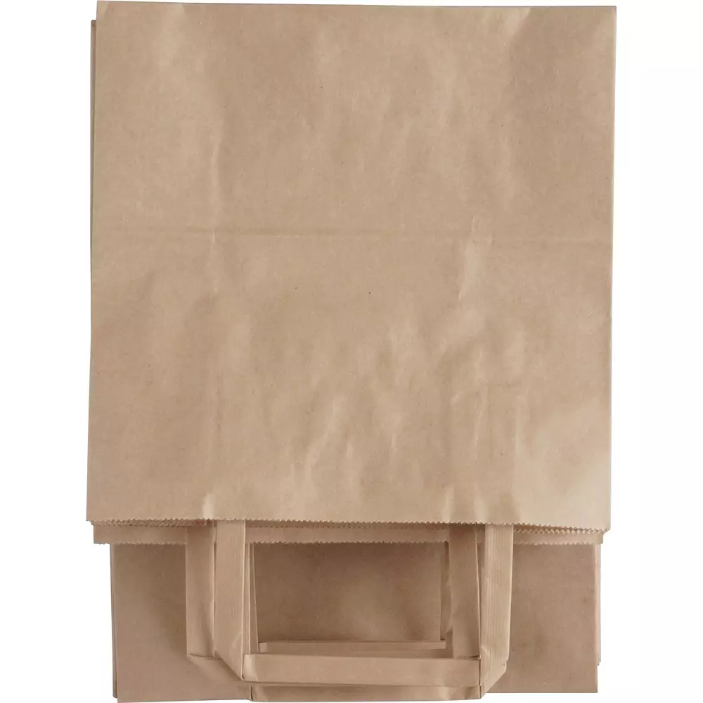 monotaro-handbag-paper-bag-tea-plain-flat-string-90-mm-thickness-21138750-pack-of-50-pcs