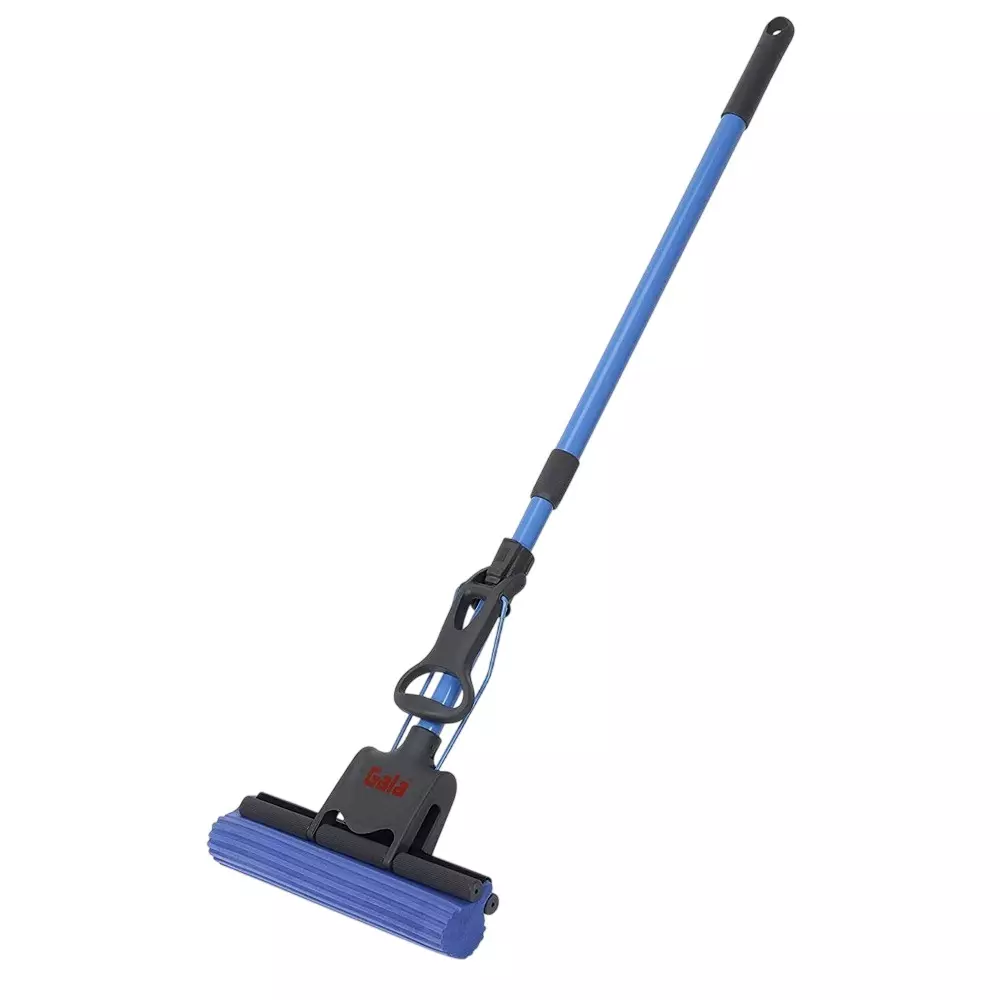Gala String PVA Mop With Handle Blue 129 cm (Adjustable Max Height) for Home & Office Use