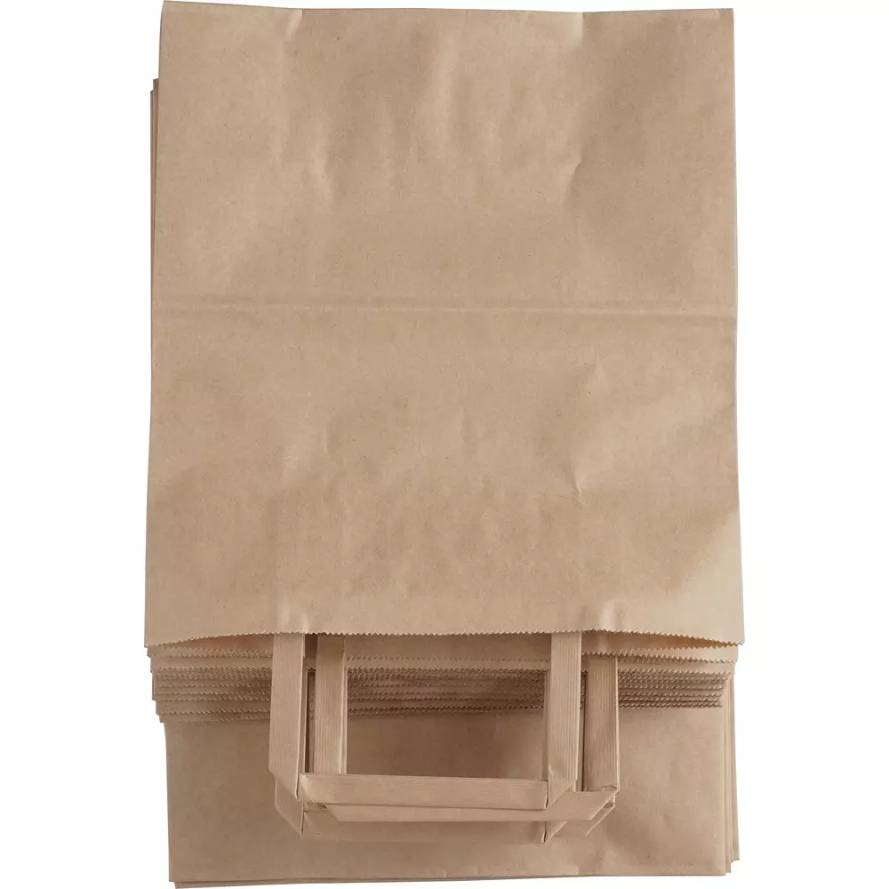 monotaro-handbag-paper-bag-tea-plain-flat-string-120-mm-thickness-21138734-pack-of-50-pcs