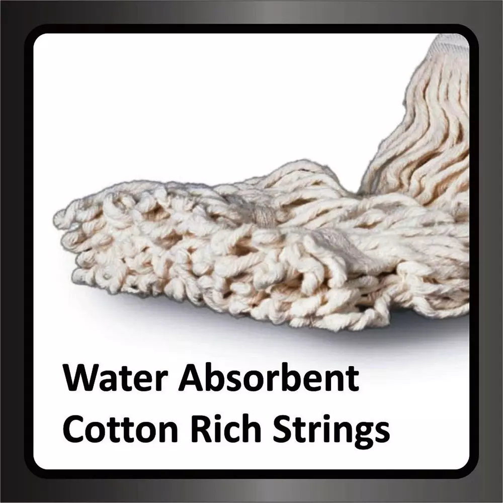 Vimal Cotton Threads Refills/Catridges For Metal Clip Mop Modern Off-White for Floor Cleaning, (Pack of 2 Pcs)
