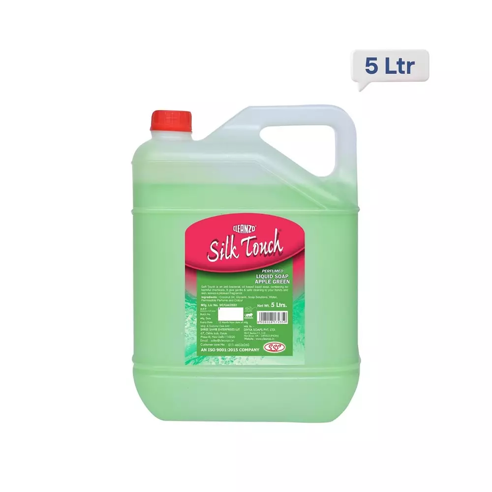 Cleanzo Hand Soap 5 L Green Apple Fragrance For Homes, Workplaces, And Industrial Settings