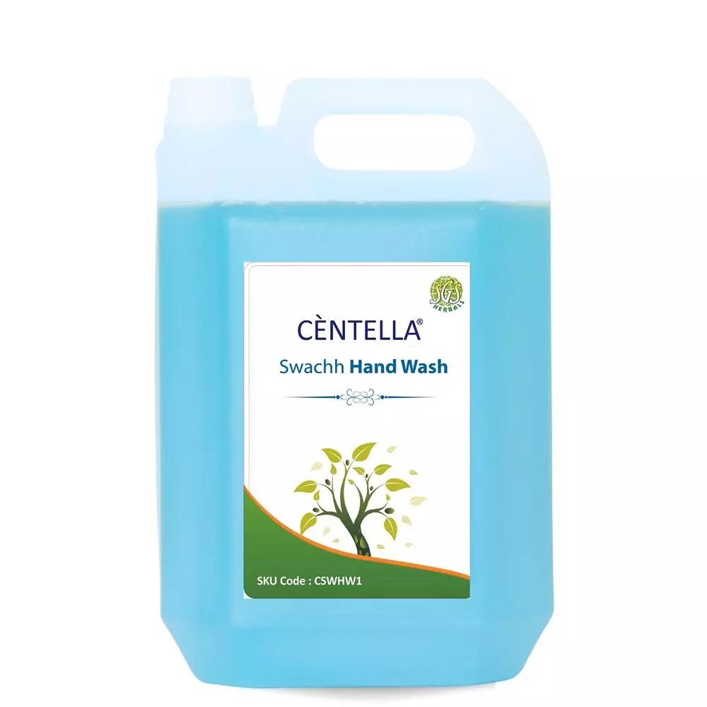 Centella Swachh Hand Wash 5 L Can Gel Aloe Vera Fragrance Blue for Kitchens, Offices & Industrial Areas,(Pack of 2 Pcs)
