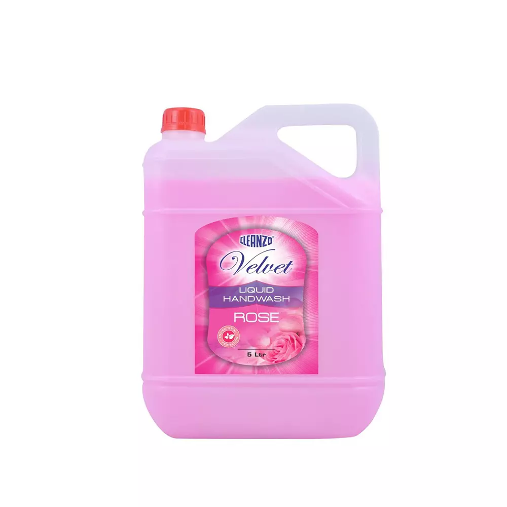 Cleanzo Handwash 5 L Rose Fragrance For Homes, Offices, And Public Spaces