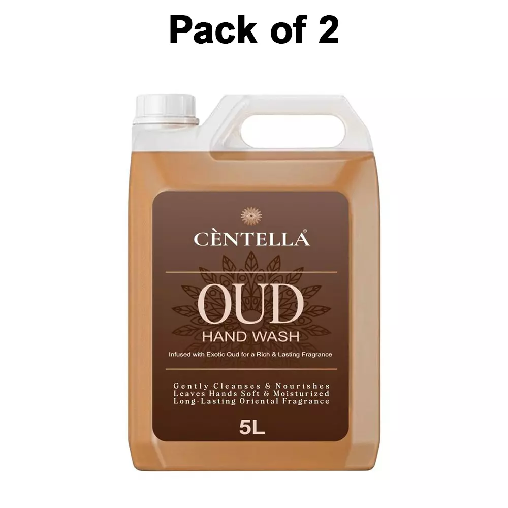 centella-hand-wash-5-l-can-gel-oud-fragrance-brown-for-kitchens-offices-industrial-areaspack-of-2-pcs