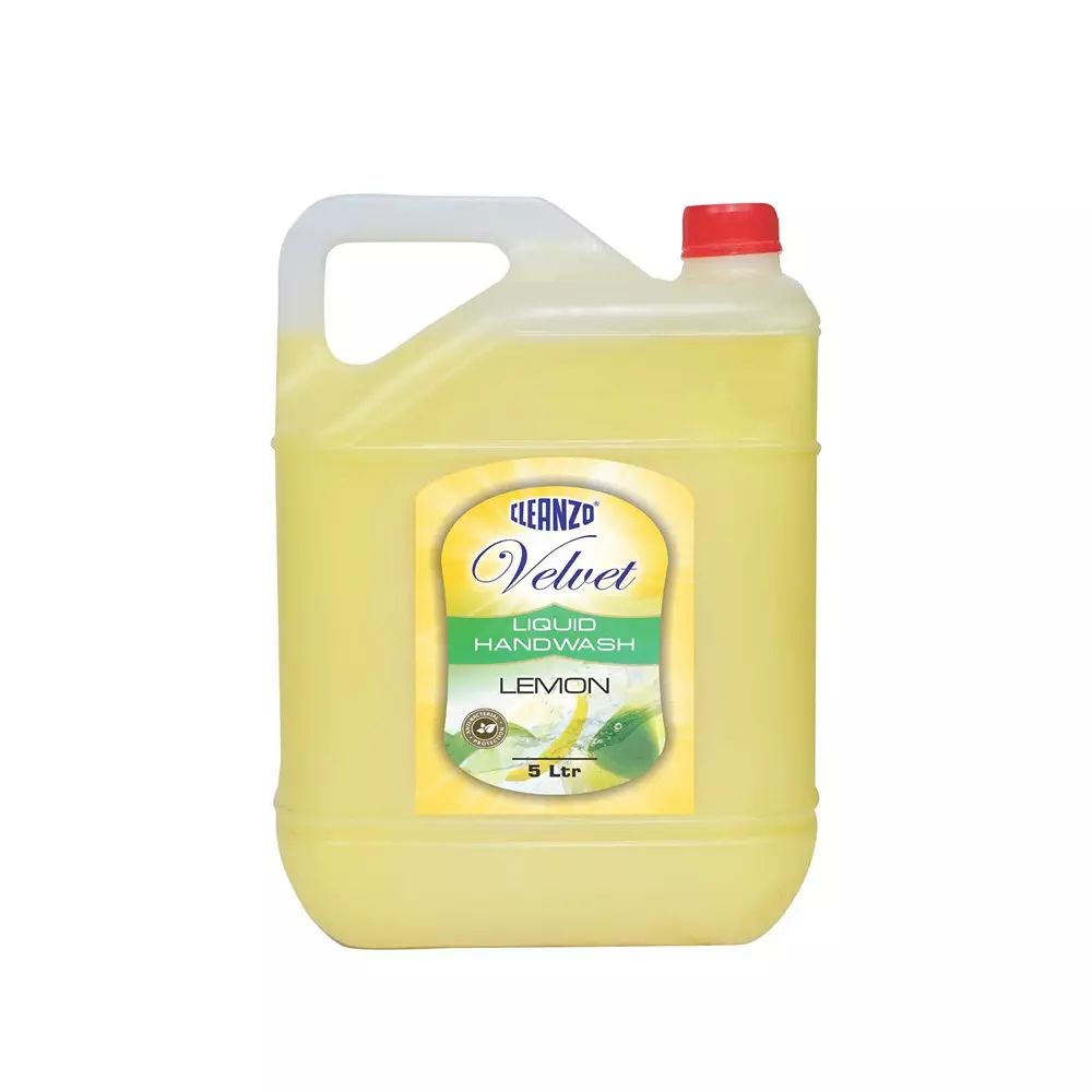 Cleanzo Handwash 5 L Lemon Fragrance For Homes, Offices, And Public Spaces