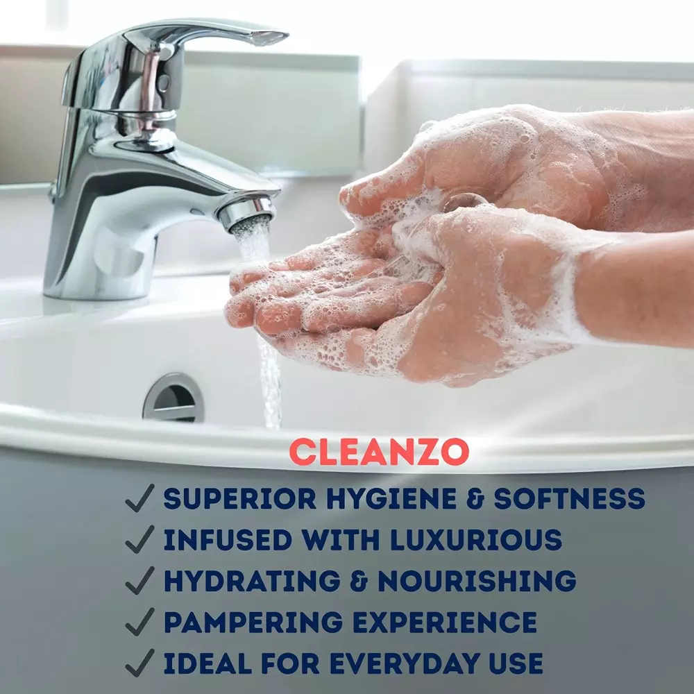 Cleanzo Handwash 5 L Lemon Fragrance For Homes, Offices, And Public Spaces