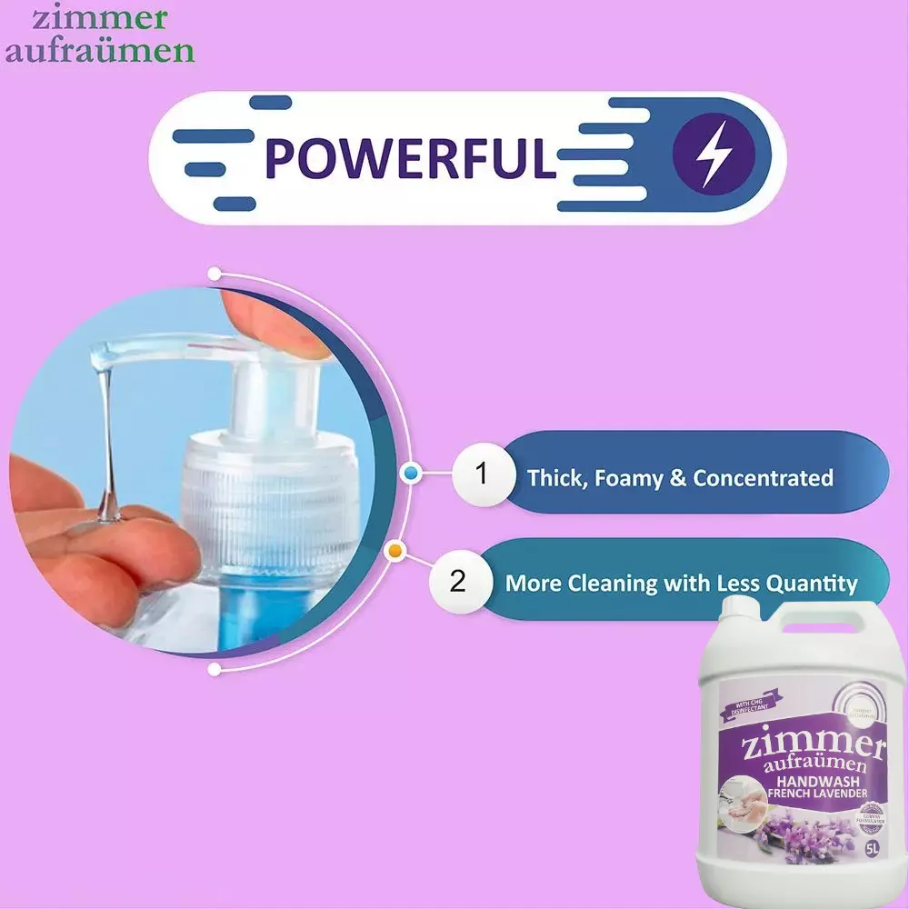 Zimmer Aufraumen French Lavender Handwash Liquid - 5 Ltr