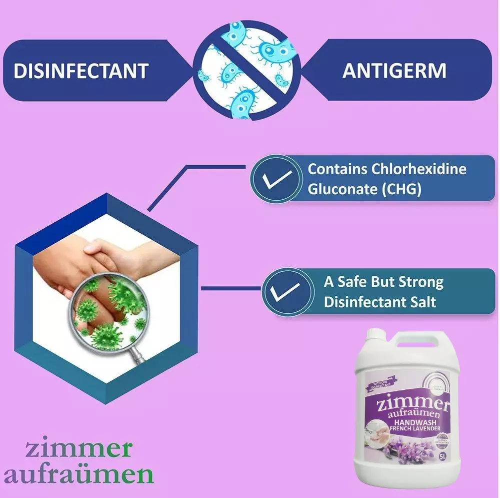 Zimmer Aufraumen French Lavender Handwash Liquid - 5 Ltr