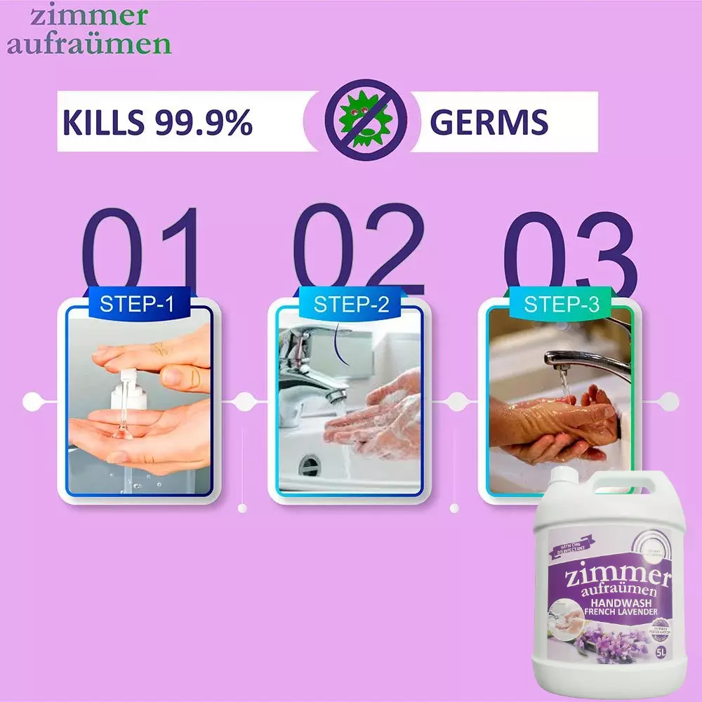 Zimmer Aufraumen French Lavender Handwash Liquid - 5 Ltr