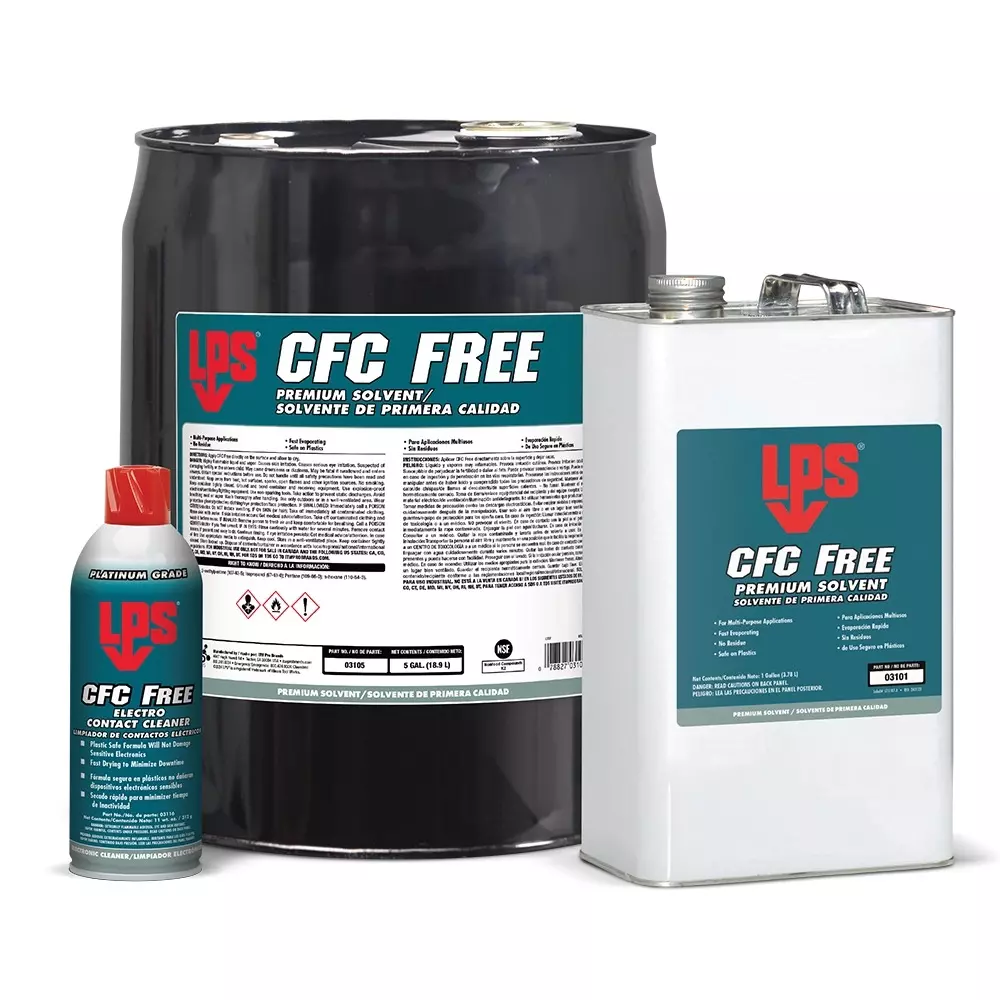LPS CFC Free Electro Contact Cleaner 465 ml Solvent Odour 1C Type Clear Colorless
