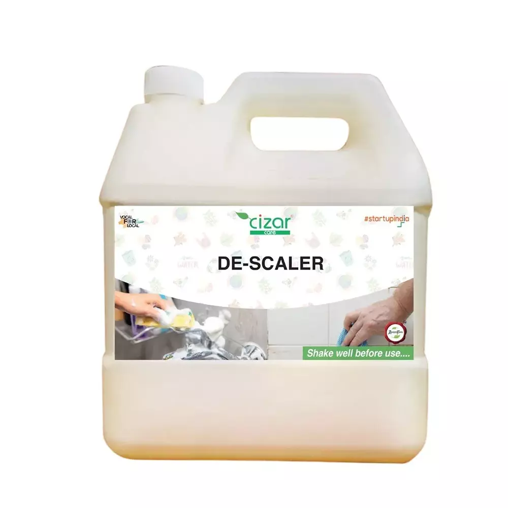 Cizar De-Scaler 5 L Can pH Acidic 100% Organic and Natural for All Types of Hard Surfaces