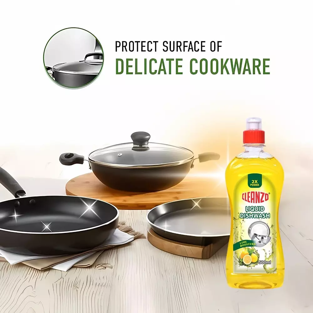 Cleanzo 3-in-1 Cleaning Combo Surface Cleaner, Dishwash, Naphthalene Balls Citrus Fragrance (Pack of 3)