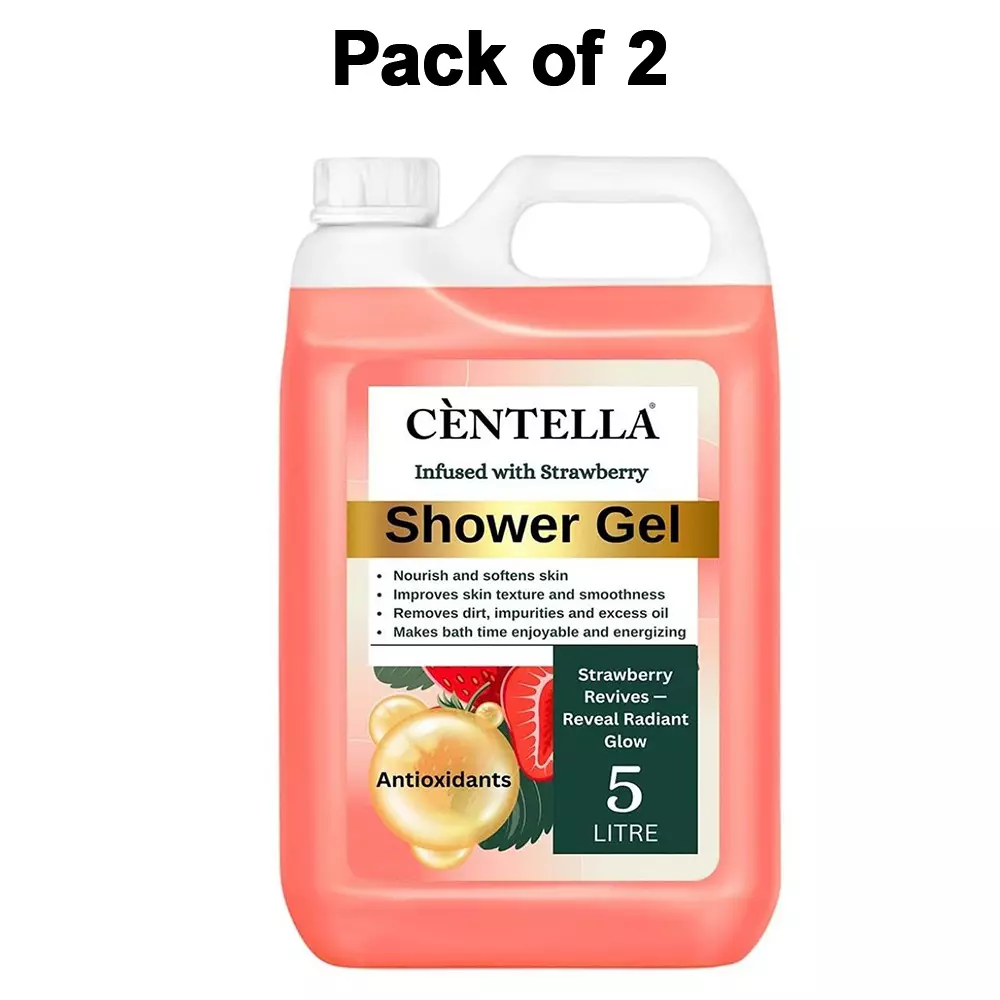 centella-shower-gel-5-l-can-gel-strawberry-fragrance-orange-for-body-cleaningpack-of-2-pcs