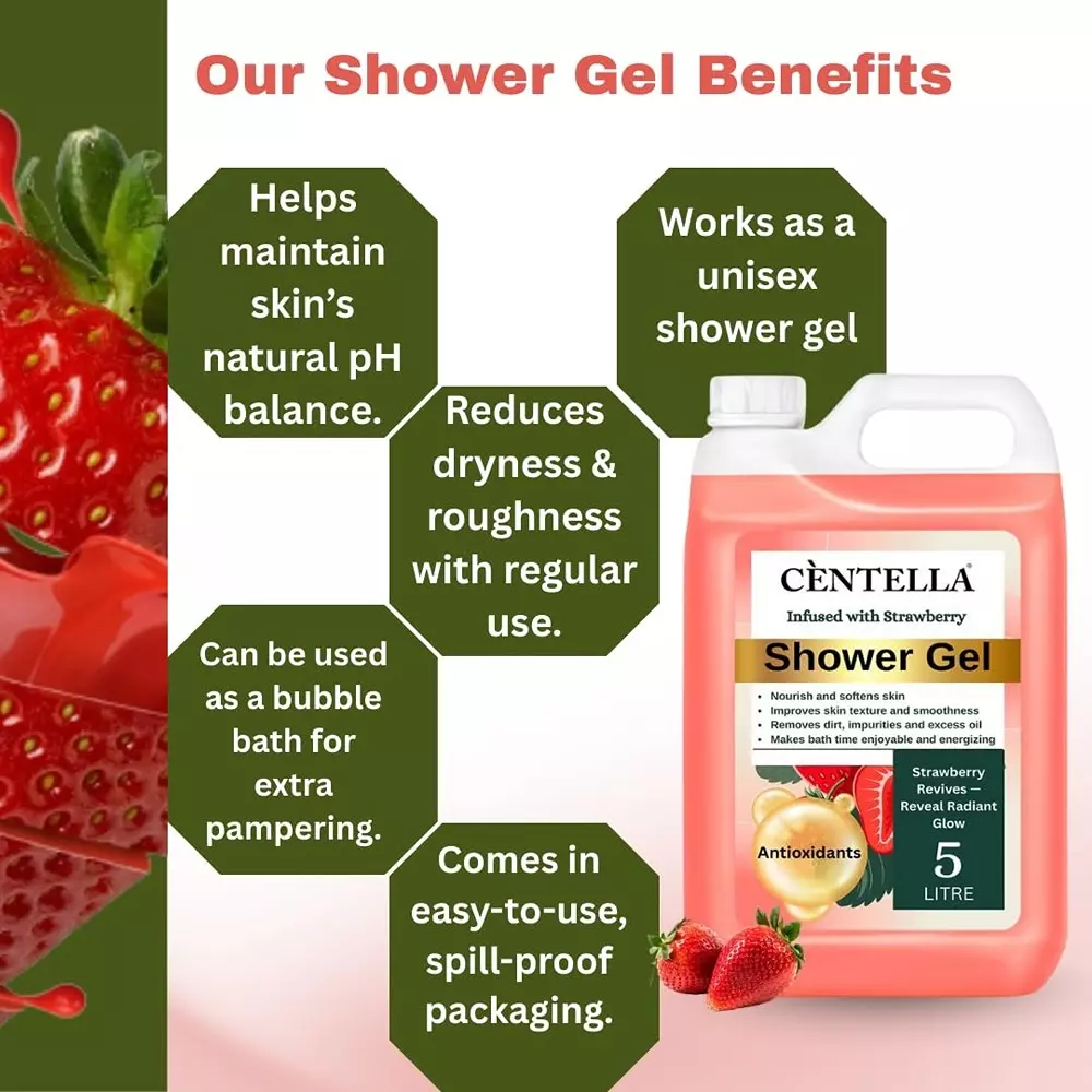 centella-shower-gel-5-l-can-gel-strawberry-fragrance-orange-for-body-cleaningpack-of-2-pcs