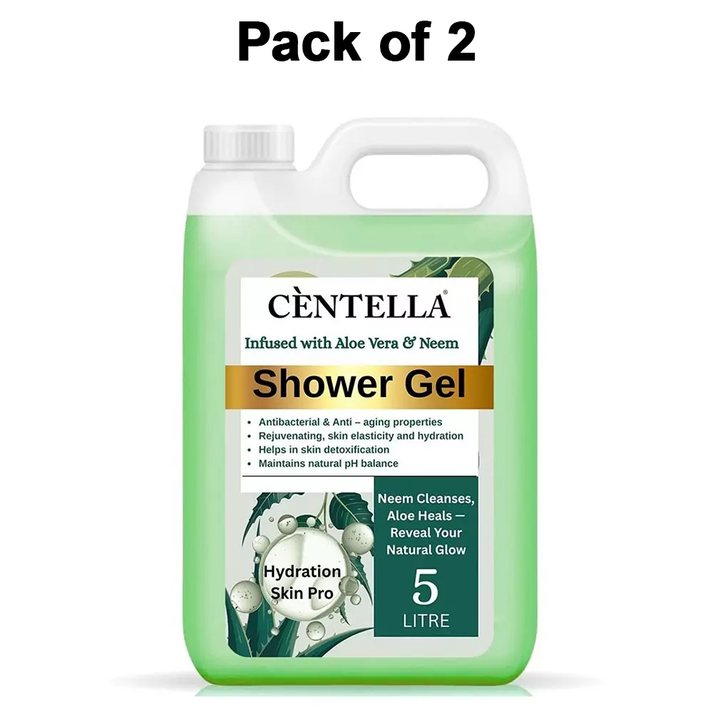 centella-shower-gel-5-l-can-gel-aloe-vera-neem-fragrance-green-for-body-cleaningpack-of-2-pcs