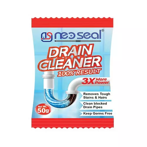 NeoSeal Heavy Duty Drain Cleaner 3X Power Pouch 50 g (Pack of 24)