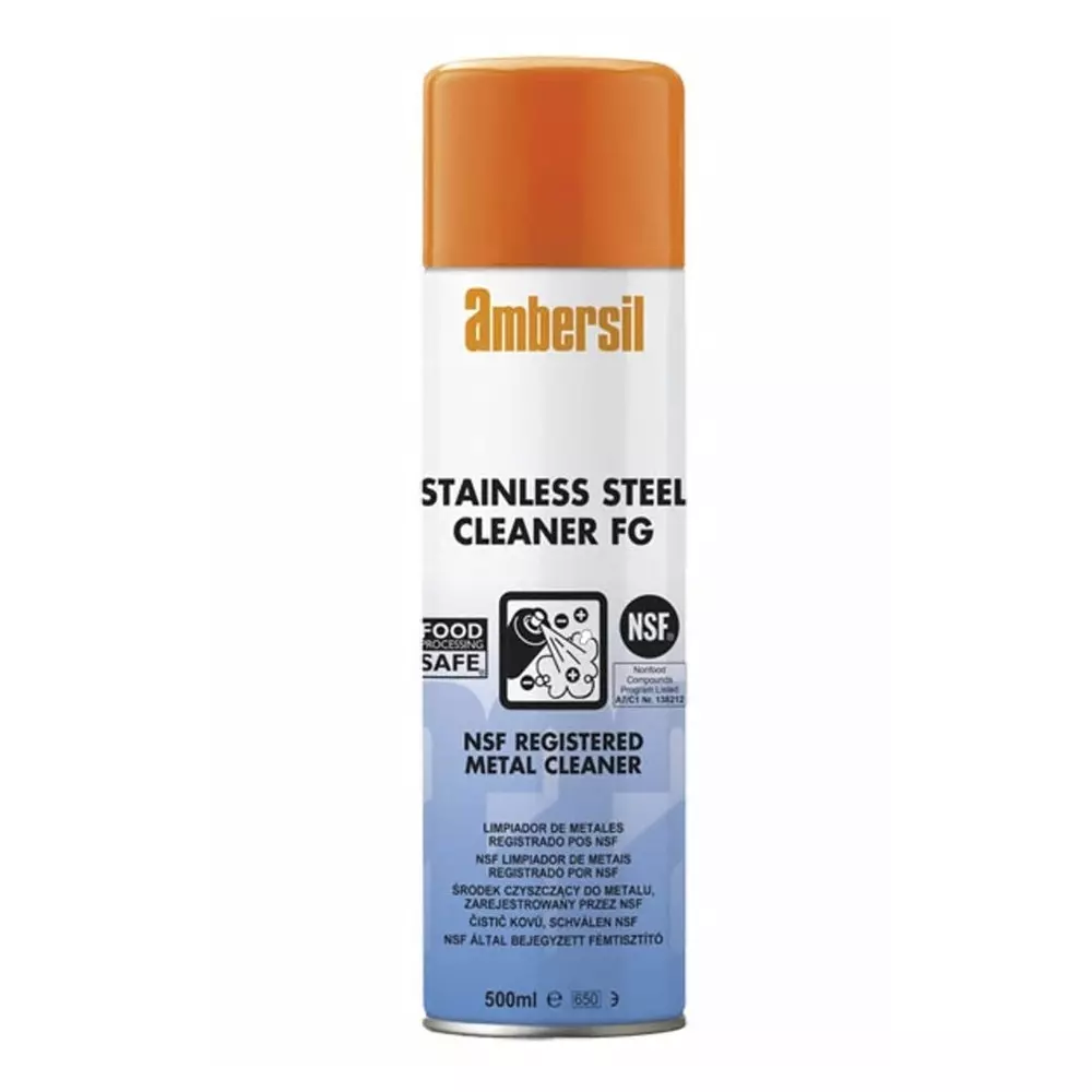 Ambersil NSF C1 Stainless Steel Cleaner 500 ml Aerosol, 30249-AB