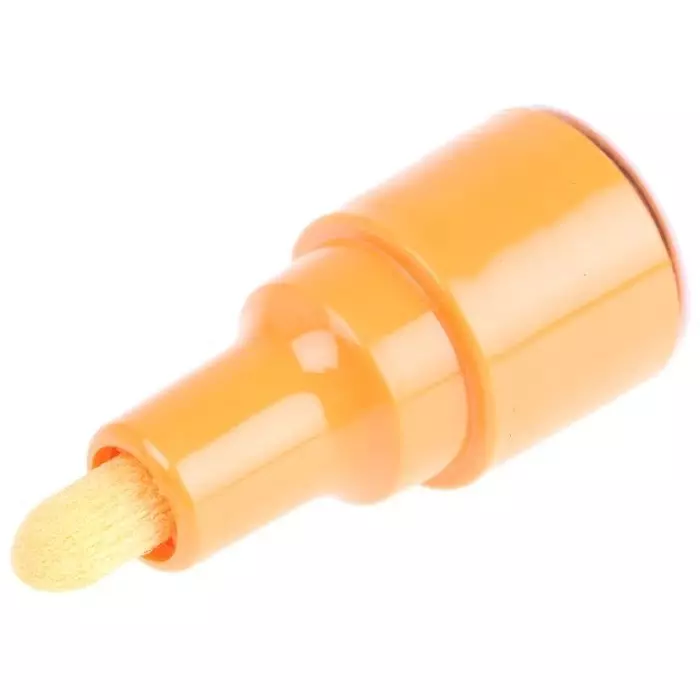 Ambersil Orange 3 mm Medium Tip Paint Marker Pen for use with Cardboard, Glass, Metal, Paper, Plastic, Rubber, Textiles, 6190050006
