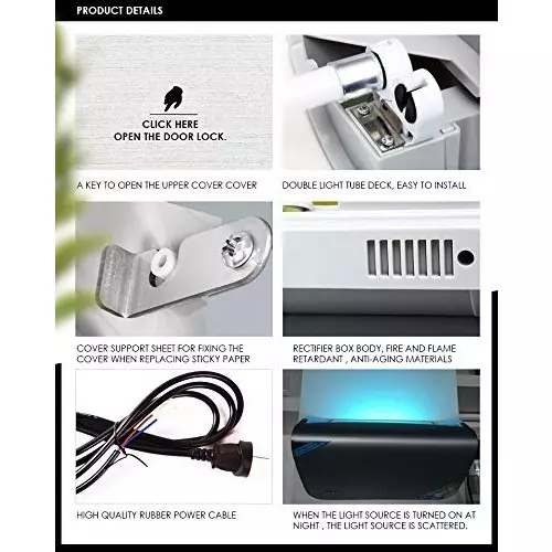 Moskitrap Mosquito trapping Glue Pad Silver Plastic for Bedroom, Café & Restaurant, GW 001