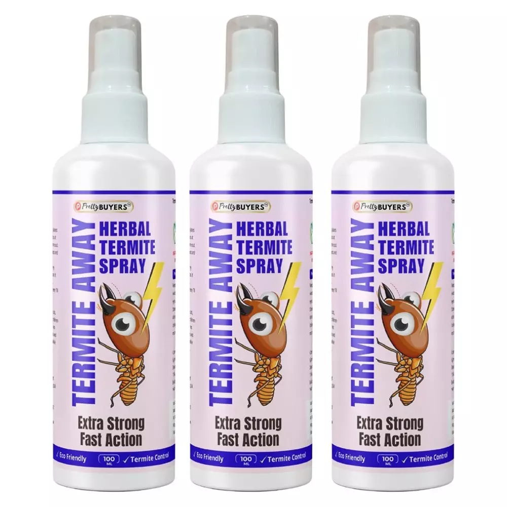 PrettyBUYERS 100 ml Termite Away Herbal Treatment Spray (Pack of 3 Pcs)
